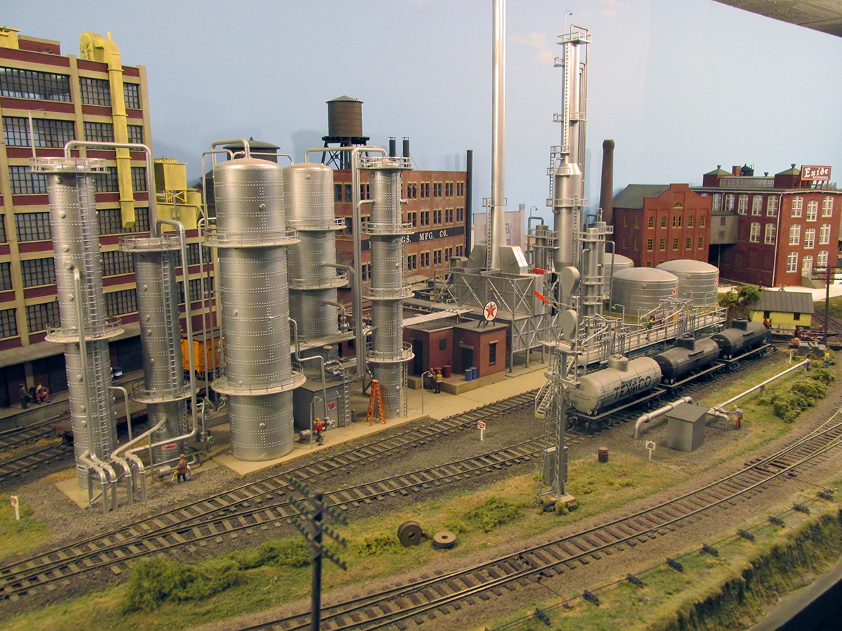 The oil refinery on Jerry Strangarity's Reading layout.